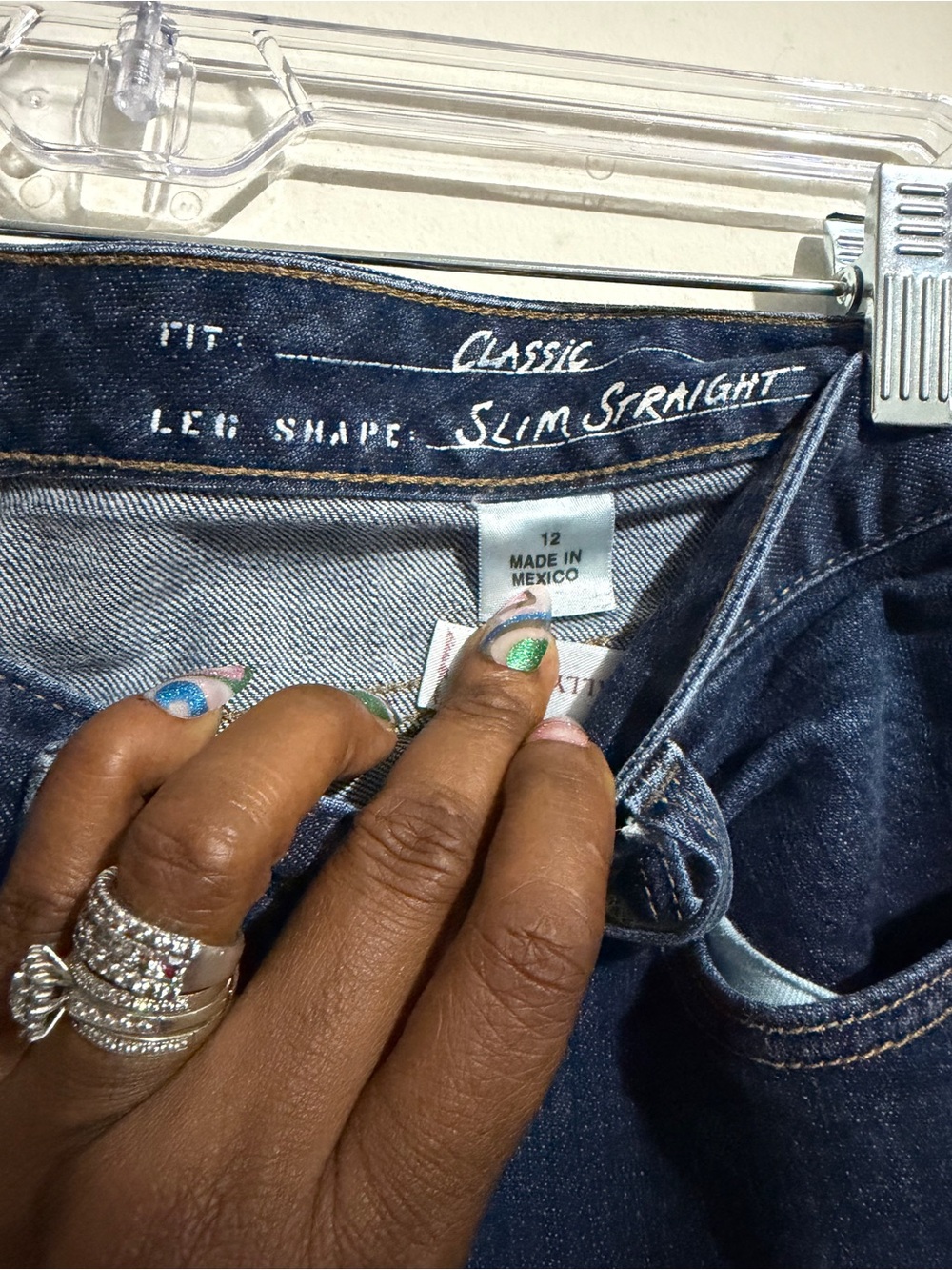 Classic Slim Straight Women’s Jeans - Dark Blue Wash